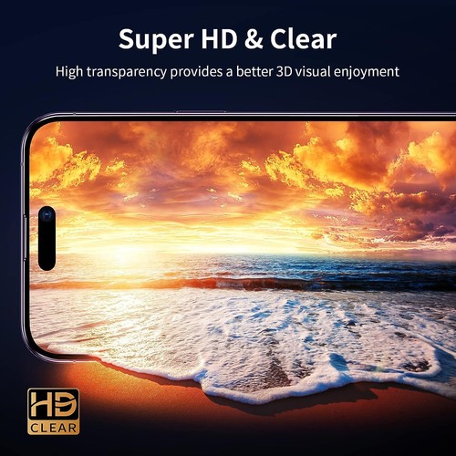 iPhone 16 15 14 13 12 11 Pro Max Privacy Tempered Glass Screen Camera Protector - Picture 8 of 13