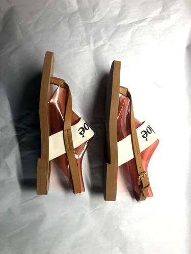 Chloe "Woody" flache weiße Leinen-Canvas-Pantoletten mit Logo Größe 39-8,5 US authentisch - Bild 4 von 10