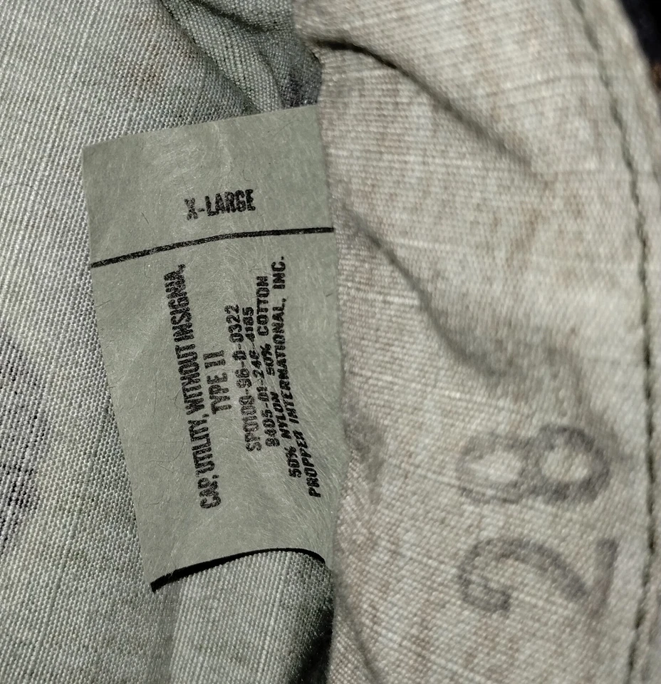 XL Camouflage Utility Cap, Type 11 - Image 4 of 4