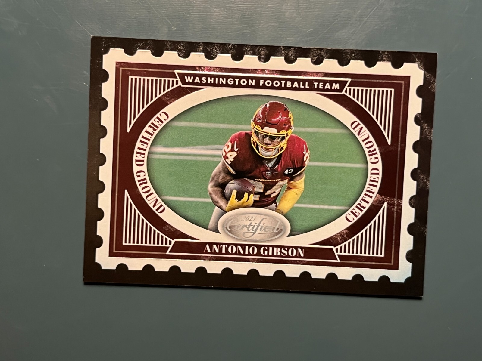 2021 Panini Certified Antonio Gibson Certified Ground CG-16