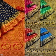 Women's Art Silk Saree With Separate Blouse Piece