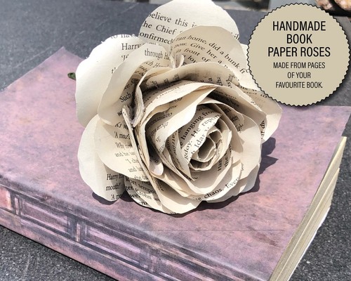 Pagina libro preferita compleanno rose fiori di carta - mamma papà figlio figlia 085 - Foto 5 di 7