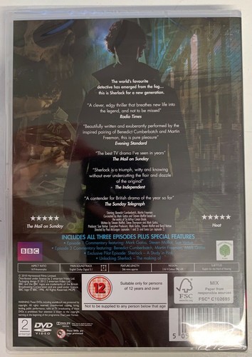 Sherlock - Complete Season 1 - (DVD) New And Sealed Benedict Cumberbatch - Imagen 2 de 2