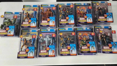 Toy Biz Marvel Legends Apocalypse BAF - Juego completo de 11 con variantes