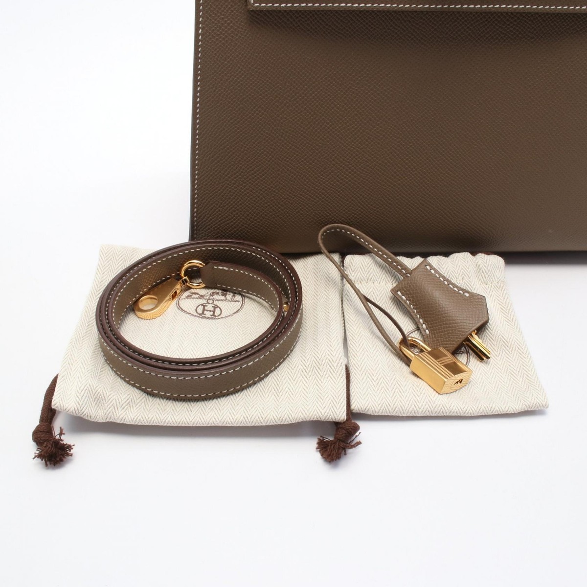 HERMES Kelly 25 Hand shoulder bag B Outside stitched038416CC
