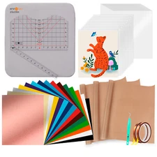 HTVRONT Heat Press Accessories 55 Pack Heat Press Supplies for 15X15 Heat Press