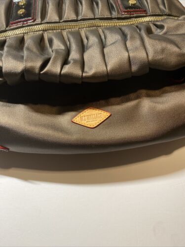 MZ Wallace Pleated Bea Black Bedford Nylon Satchel Shoulder Bag See Description* - Picture 3 of 12