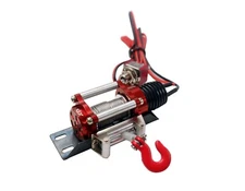 KYX  RC Car Electronic CNC Machined Winch for Traxxas TRX-4 Axial SCX10 II SCX10