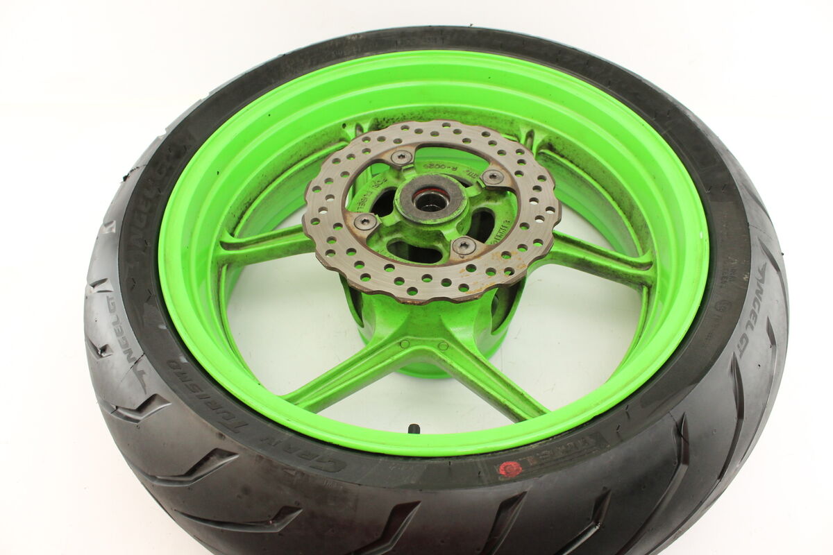 2007-2008 Kawasaki Ninja ZX6R OEM Rear Wheel Back Rim 2007-2008 Kawasaki Ninja ZX6R OEM Rear Wheel Back Rim
