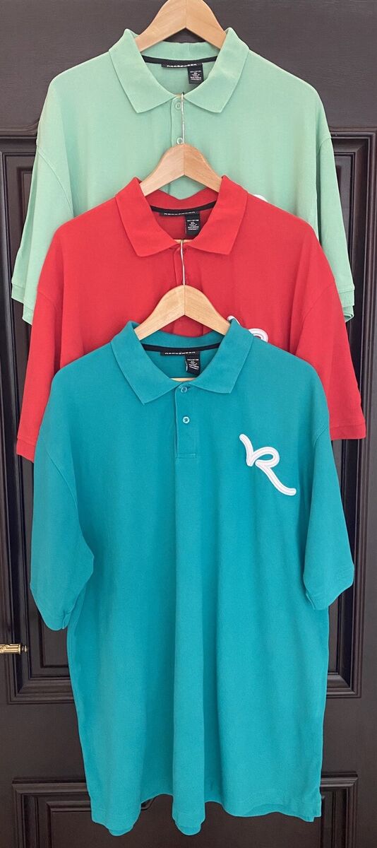 3 Rocawear Polo Shirt Wire 90s WU TANG METHOD MAN Rap Hip