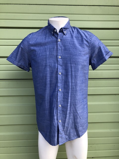 zara short sleeve button down