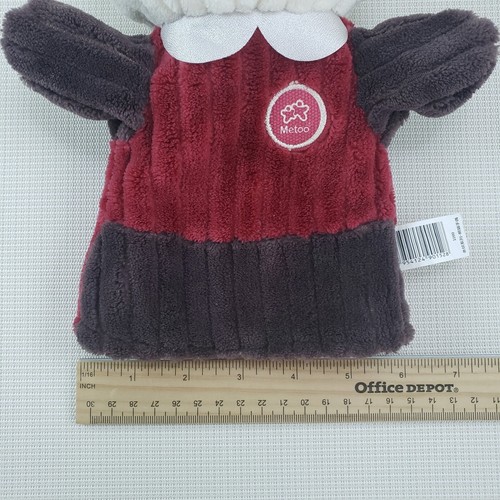 Me Too Plush Hand Puppet Little Girl Bear with Sewn Eyes and Hair Bow Super Soft - Picture 9 of 9