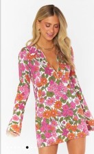 Show Me Your Mumu Women's Plus Charlie Collar Dress Carnaby Floral Knit 1X