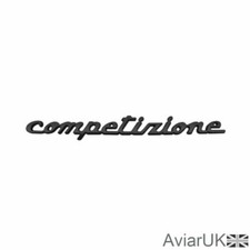 Black Rear Boot Trunk Fiat Abarth Competizione Metal 3d Badge Emblem