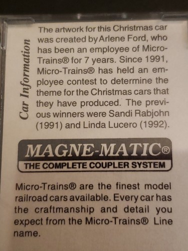 N-SCALE RARE 50' PS-1 BOX "MICRO TRAINS" MTL 1993 MAGNAMATIC Micro-Trains 37020 - Picture 8 of 12