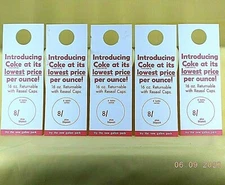 COCA-COLA ** Coke at its lowest price per ounce * Shelf SIGNS * 16 oz * Lot of 5