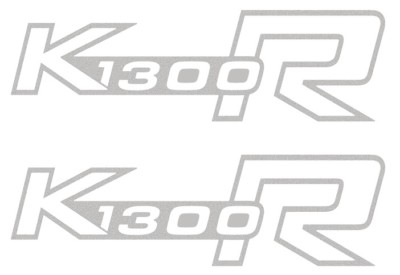 Labelbike 2 Tankaufkleber Für BMW K1300R - Silber 14x4cm Made In Italy