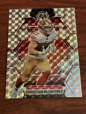 2023 Christian McCaffrey Panini Mosaic Silver Mosaic Prizm #213 49ers