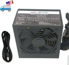 SHARK 750W Black Gaming PC 6/8-pin PCIe 120mm Fan ATX 12V Power Supply w/AC Cord