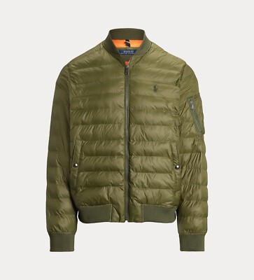 Polo Ralph Lauren Chaqueta bomber ligera en verde oliva