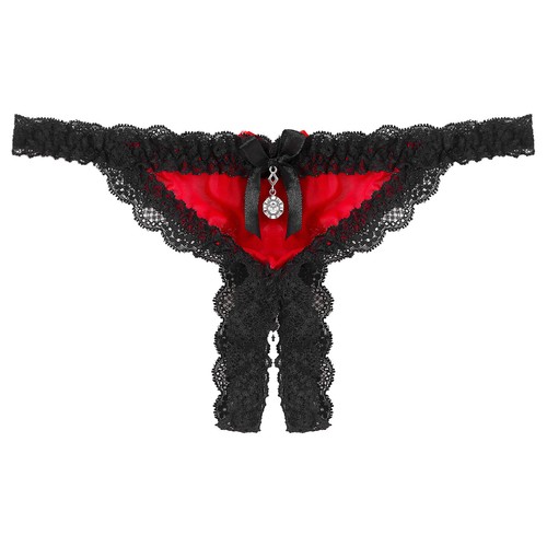 Herren Sissy Höschen Unterwäsche Transparente Spitzen Slips mit Strumpfband Sexy - Bild 158 von 187