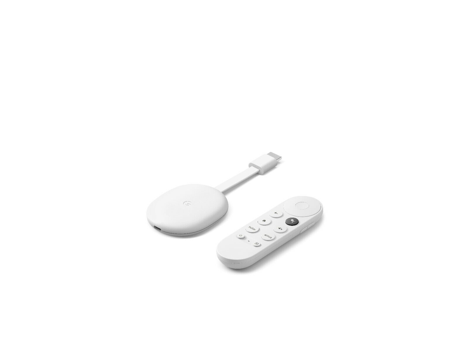 Google Chromecast 4K with Google TV Snow - 4K HDR Streaming @ 60fps