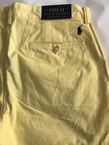 new Polo Ralph Lauren Mens Shorts Stretch Classic Fit 9" Size 31 Yellow - 第 4/5 張圖片