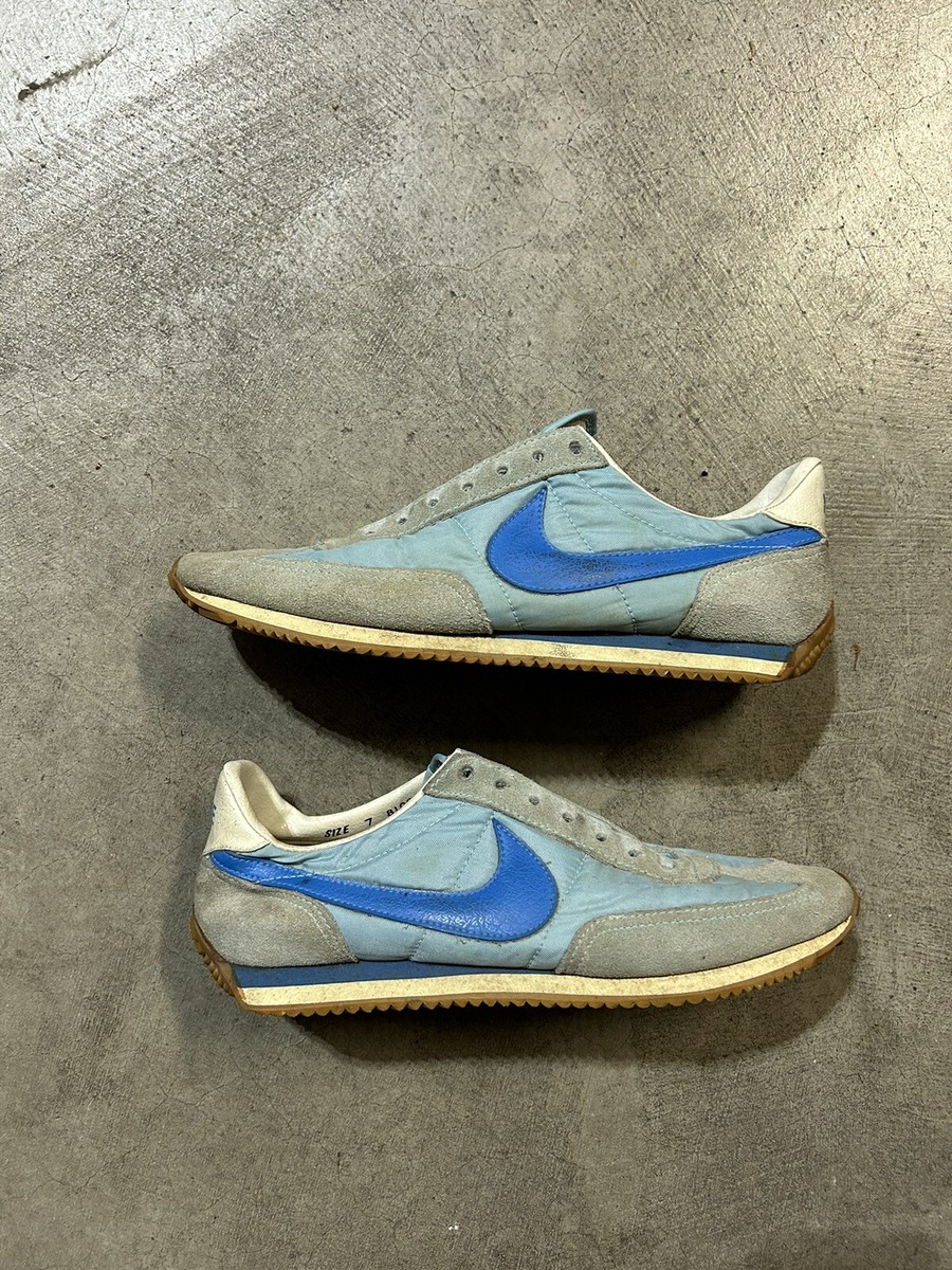 ビンテージ　ナイキ　NIKE 1981年 カタログとカレンダー、ステッカーセット Vintage 1981 Nike Blue Gray Oceania Sneakers Shoes Men's Size 7