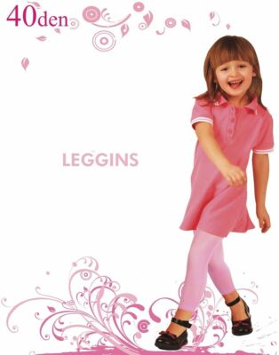 Kinder Leggings Leggins halb blickdicht 40 den 40den 7/8 lang Microfaser Mädchen