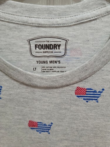 NEW Foundry Young Mens Big 7& Tall USA Flag 4th of July T Shirt LT 4XL 2XL - Picture 3 of 7
