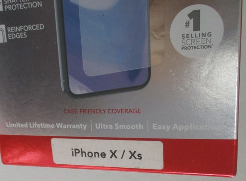 Protector de Pantalla Apple iPhone X/Xs Protector Invisible Vidrio + Sellado de Fábrica ZAGG - Imagen 4 de 7