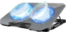 Laptop Cooling Pad, Cooler Pad Chill Mat 2 Quiet Fans LED Lights and 2 USB Ports
