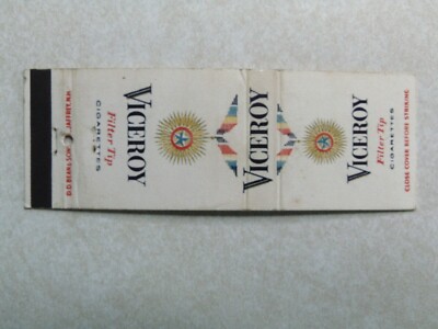 AR345 Matchbook Cover Cigarettes Viceroy Filter Tips
