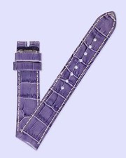 Ecclissi 18mm x 16mm Purple Alligator Grain Leather Strap 22875