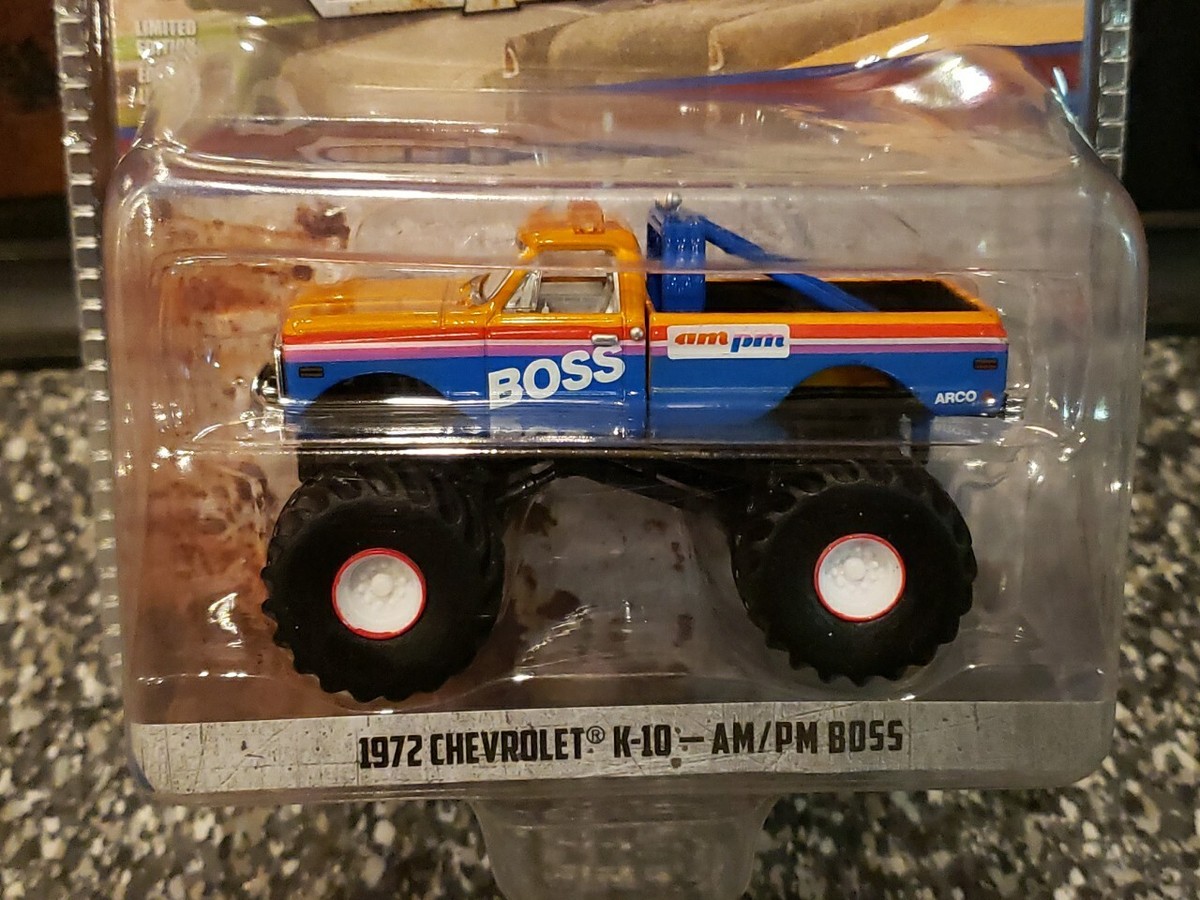 ミニカー GreenLight Chevrolet K-10 AM/PM BOSS Greenlight 1972 Chevrolet K-10 Monster Truck AM PM Boss 1/64