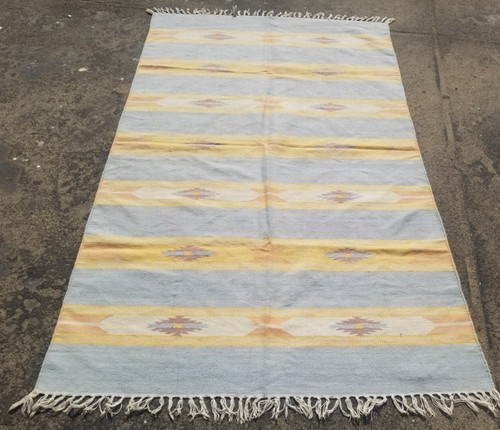 Vintage Traditional Handmade Beautiful Turkish Kilim Floor Rug Carpet 190x116 cm