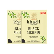 Vagad's Khadi Herbal Gramodaya Pure Natural Black Mehndi For Hair  pack of 2 