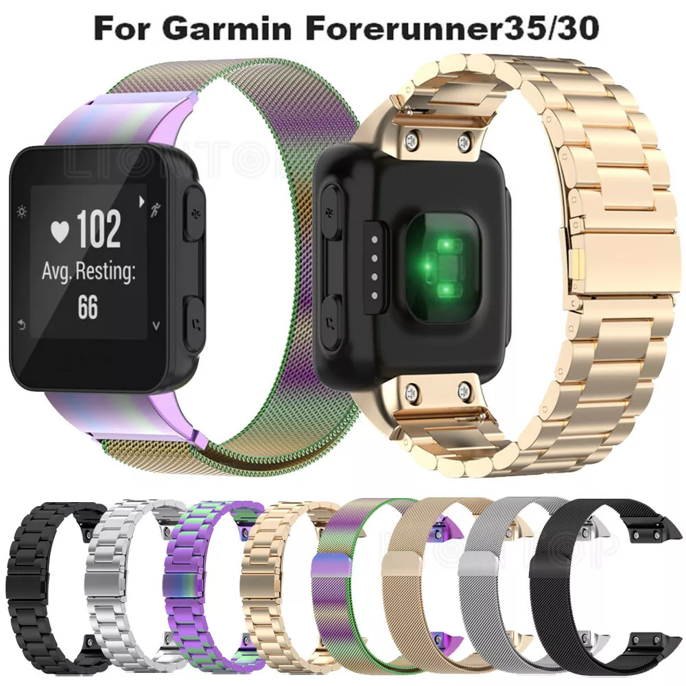 For Garmin Forerunner 35 30 Stainless Steel Watch Band Milanese
