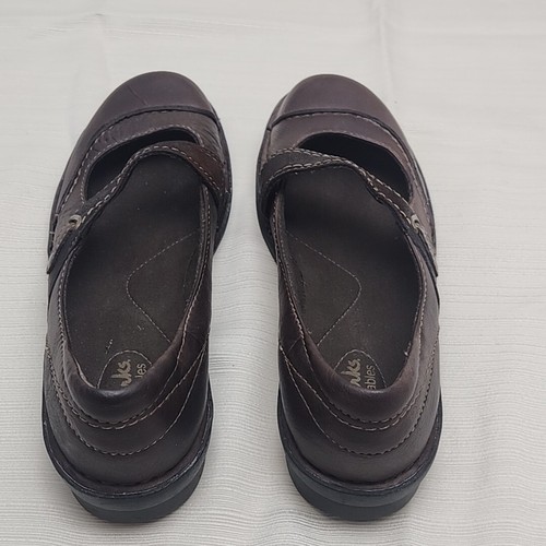 Clarks Bendables Shoe Mary Jane Flat Brown Leather Comfort Size 8.5 Low 62786 - Picture 8 of 11
