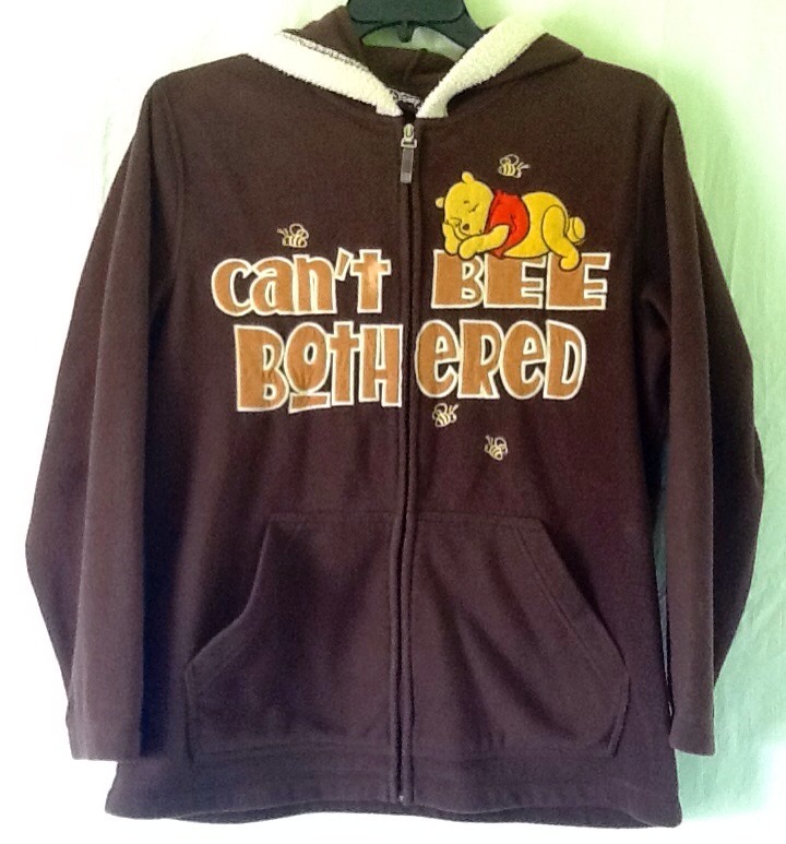 Wonderful World Of Disney Winnie The Pooh Zippered Fleece Hoodie Women's  Plus 1X