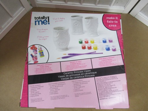 BRAND NEW Totally Me DIY Ceramic Princess Vase Arts Crafts Paint Kit Girls Gift - Picture 10 of 10