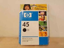 New Genuine HP 45 Black Standard Yield Ink Cartridge 51645A Exp 02/2007