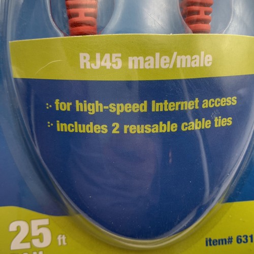 CAT5e Plus Snagless Networking Cable 25 Foot NEW NIP 631021 - Picture 4 of 8