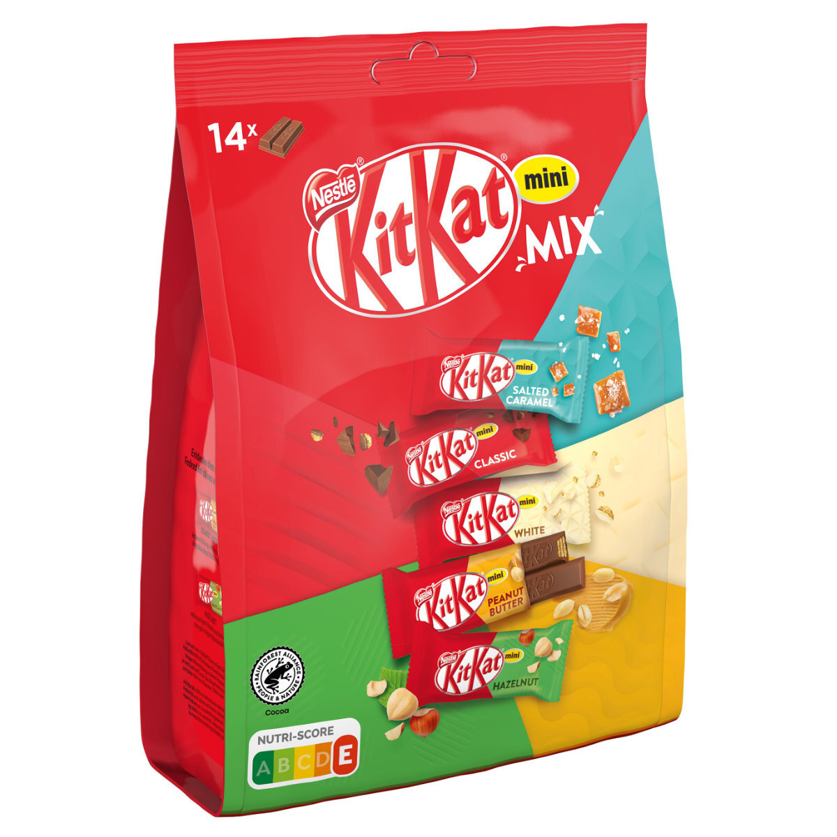 KitKat Mini Mix 14 gofres crujientes envasados con relleno 197 g