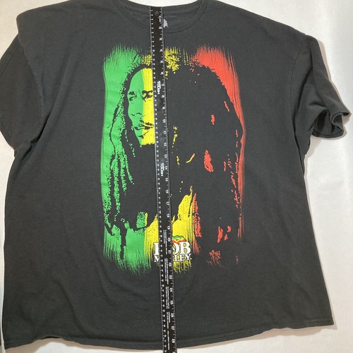 ⚡️BOB MARLEY Zion T shirt 3XL Rastafarian Flag Colors Reggae Dread Black - Picture 7 of 7