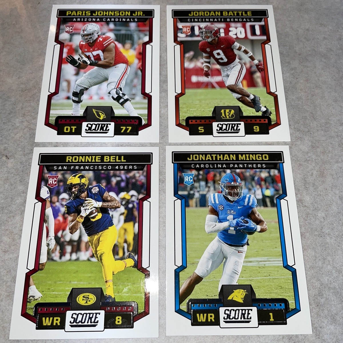 2023 Panini Score Paris,Johnson Jr Jordan Battle Ronnie Bell