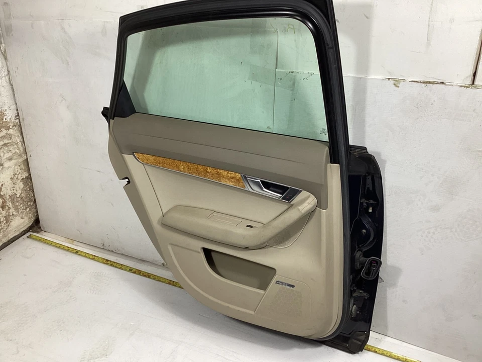 2008-2010 AUDI A6 REAR LEFT DRIVER SIDE COMPLETE DOOR SHELL PANEL W/ GLASS OEM. Foto 3 de 4