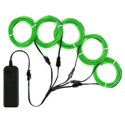 5 in 1 EL Wire Super Bright Portable EL Wires Kits Electroluminescent Wire Light - Picture 15 of 22