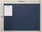 DECORITA Large Cork Board Alternative  11.8x11.8 12 Pack Felt Wall Tiles Black — photo 2