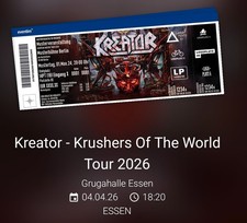 Ticket 1x Kreator Krushers of the world
